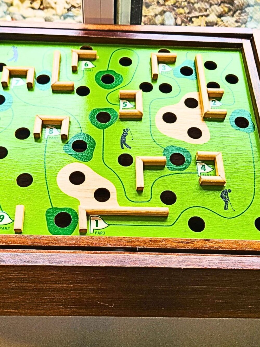 Vintage Cardinal Pavilion Labyrinth Maze Game Wooden Puzzle Golf Baseball 1990s